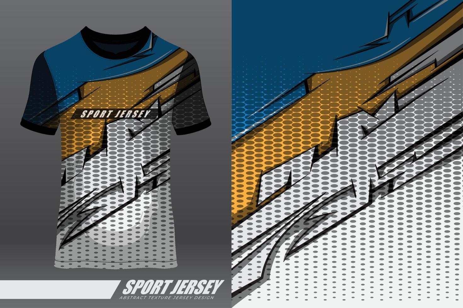 design esportivo de camiseta para corrida, jersey, ciclismo, futebol, jogos, motocross vetor