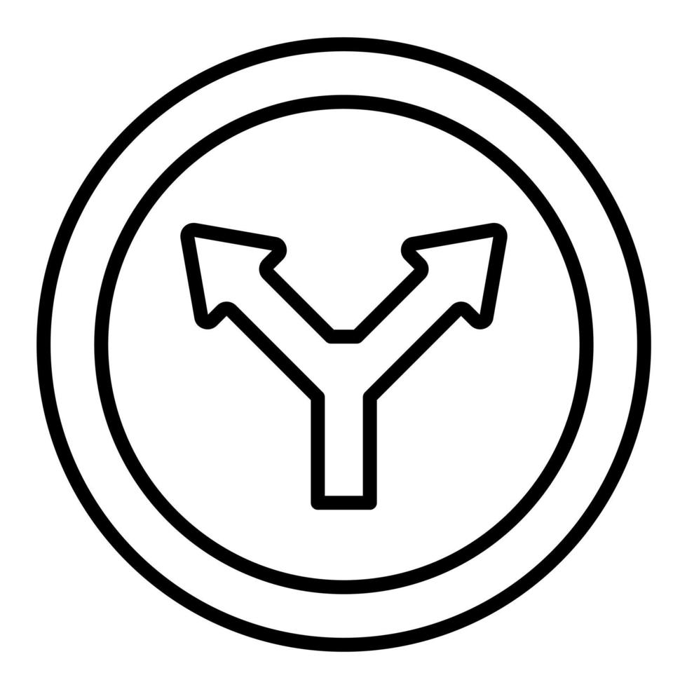 ícone de linha de interseção y vetor