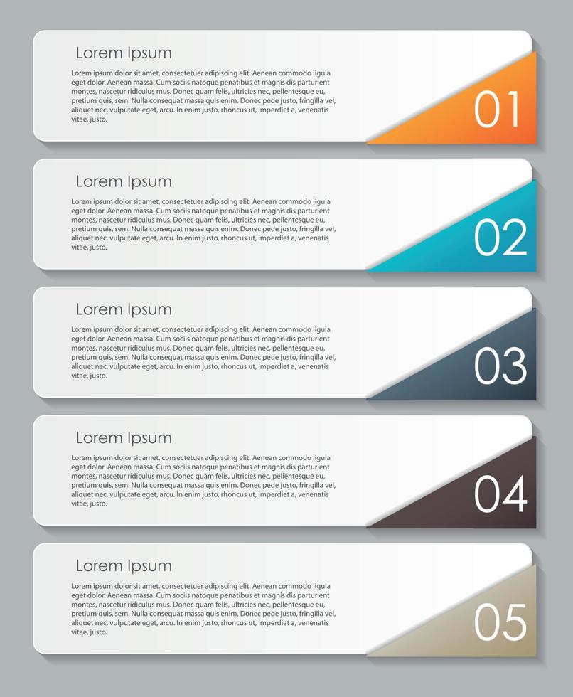 elementos de design de infográfico para sua ilustração vetorial de negócios. vetor