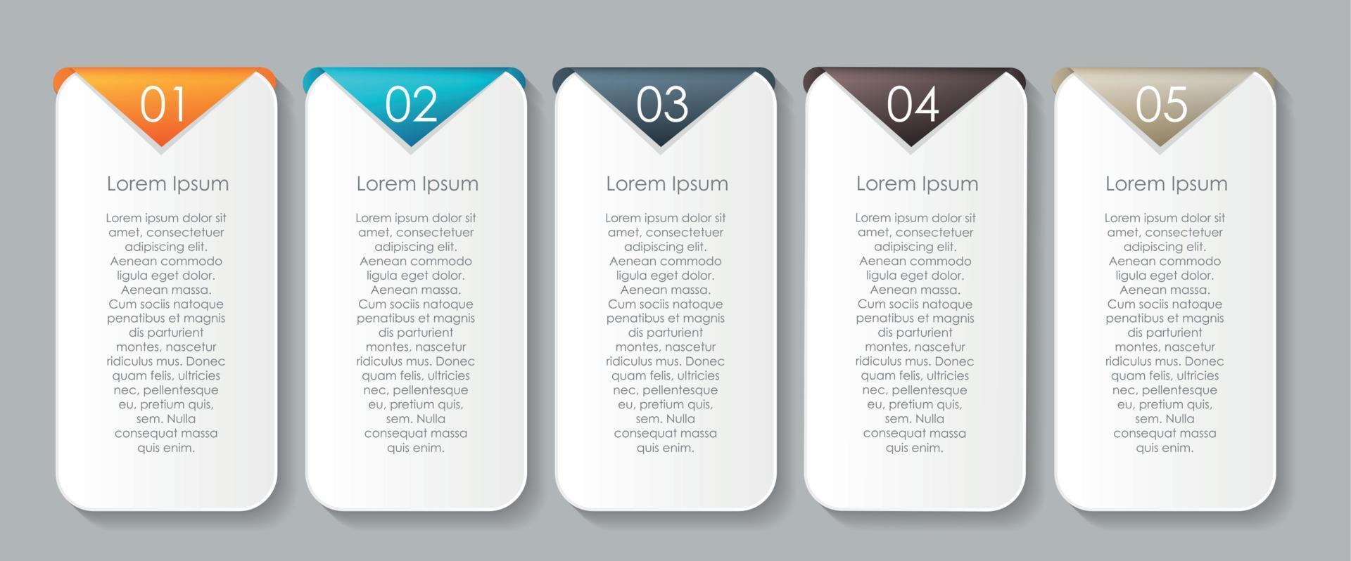 elementos de design de infográfico para sua ilustração vetorial de negócios. vetor