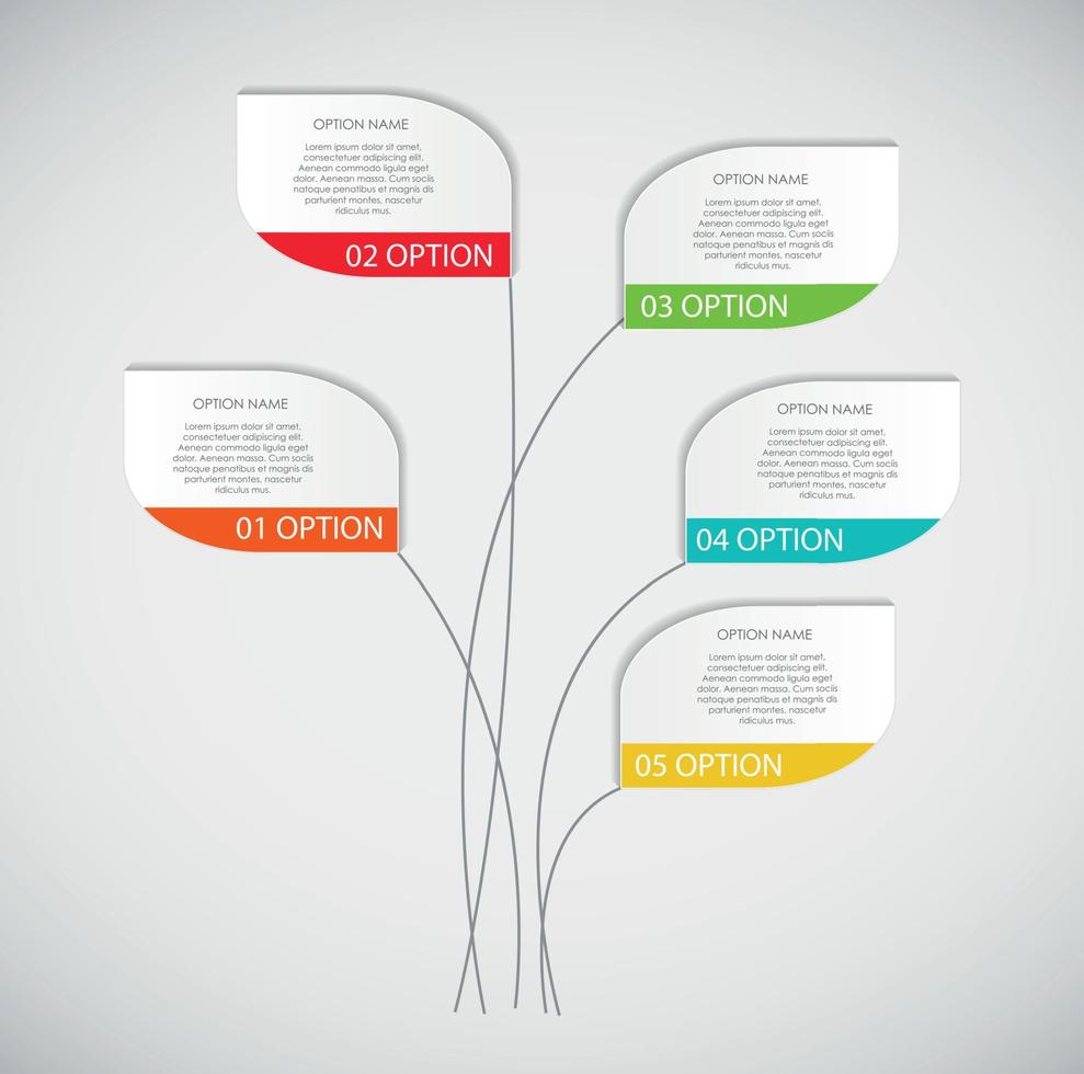 elementos de design de infográfico para sua ilustração vetorial de negócios. vetor