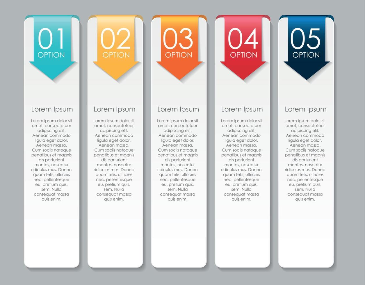 elementos de design de infográfico para sua ilustração vetorial de negócios. vetor