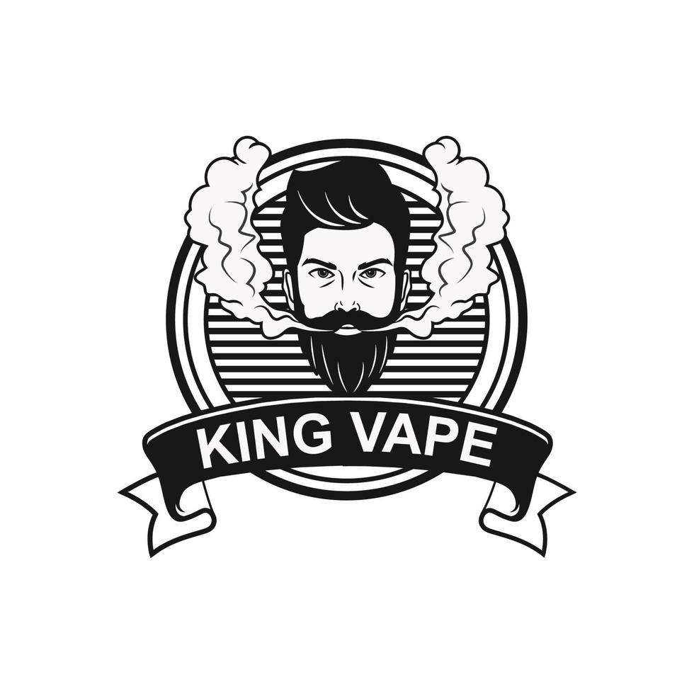 modelo de design de logotipo de loja vape vetor