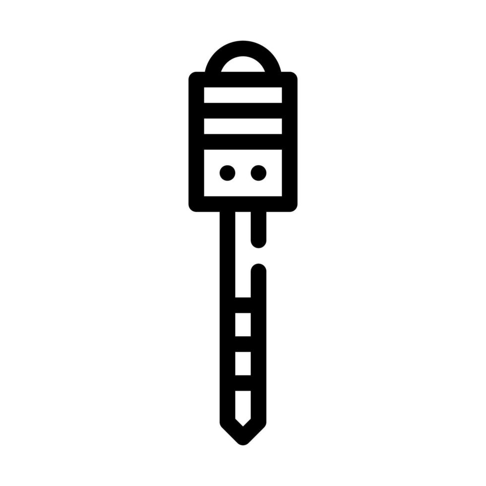 ilustração em vetor de ícone de linha de peg stick de marcação