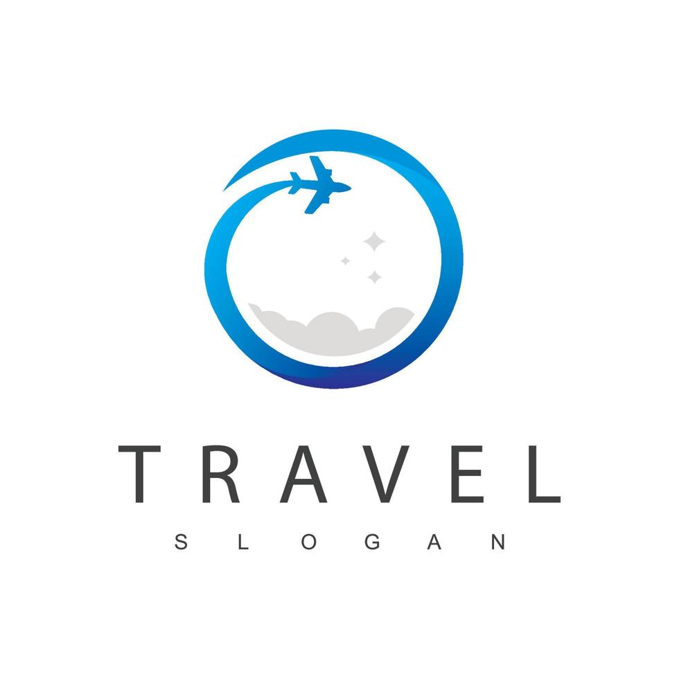 modelo de design de logotipo de turismo e viagem vetor