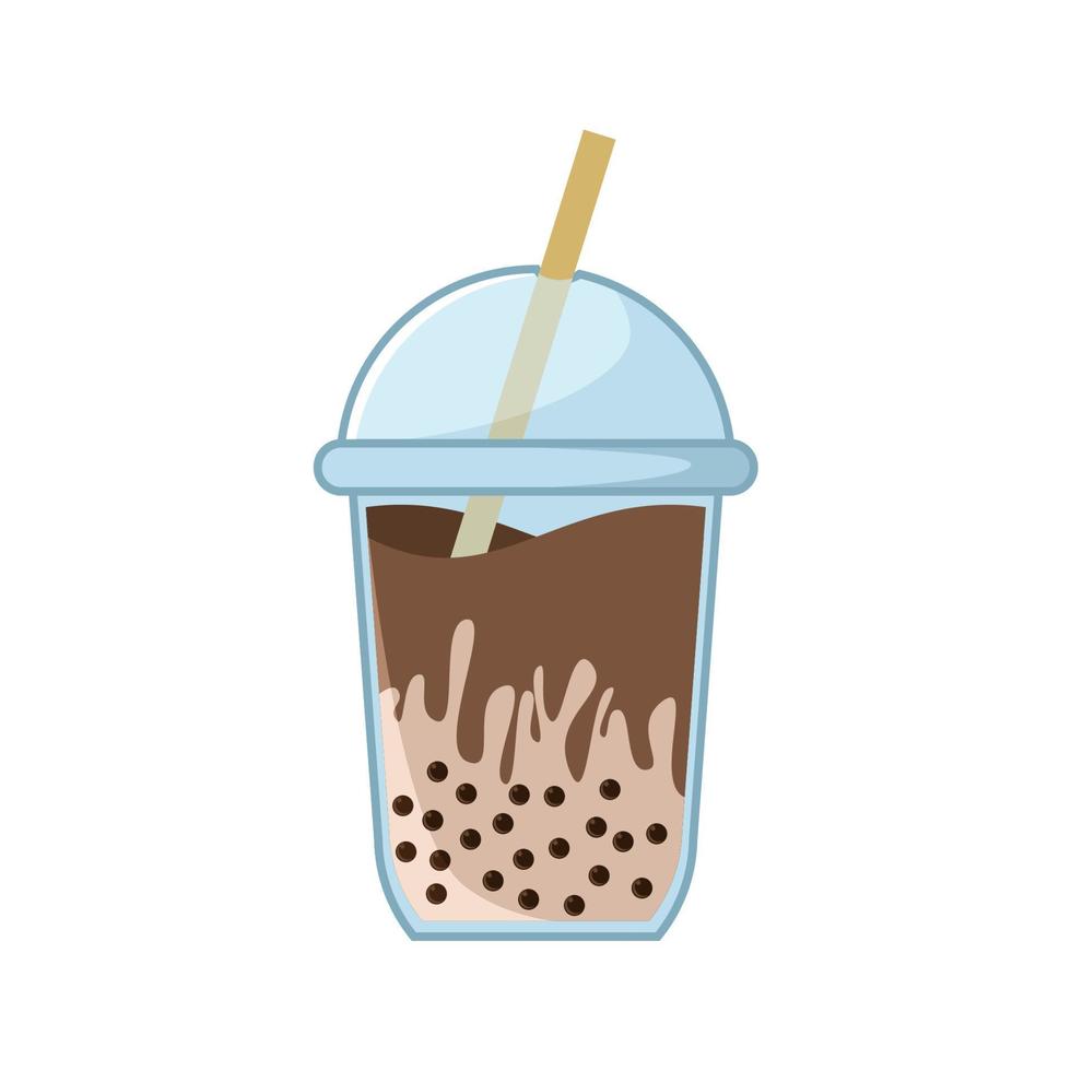 boba ice drink ilustração eps arquivo 10 vetor