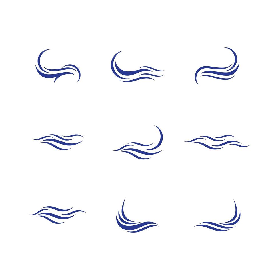 conjunto de símbolos de onda vetor