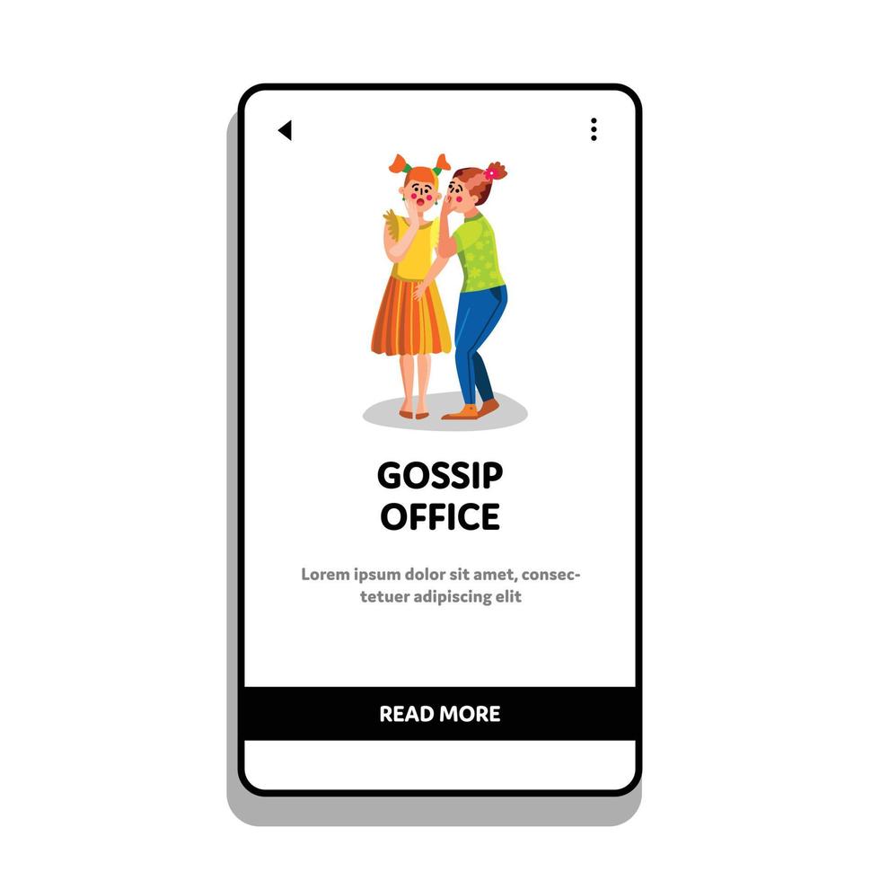 mulher de escritório de fofoca sussurrando vetor de ouvido secreto