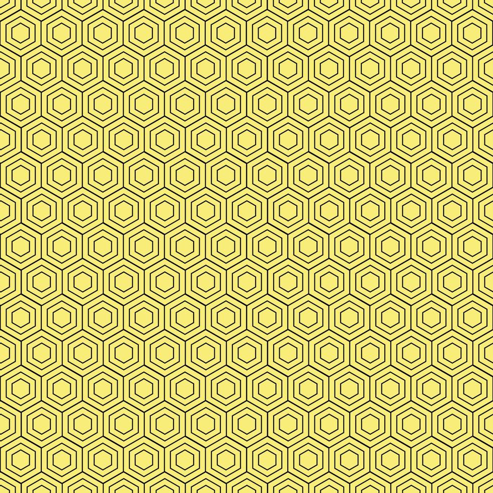 cor amarela padrão hexagonal vetor