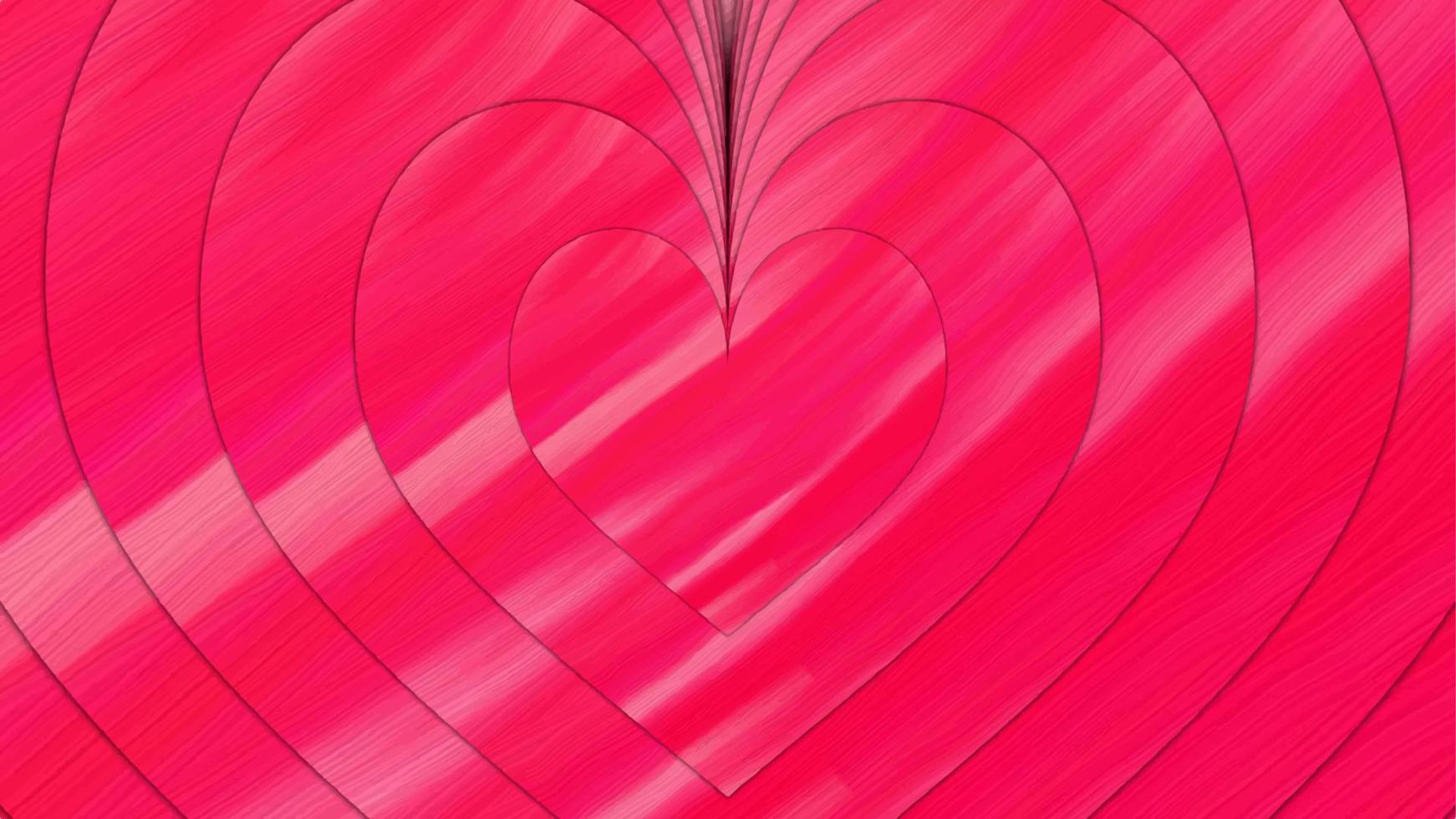 cartão de fundo de amor. ilustração 2D. moldura em forma de coração. sentimentos e ocasião de celebração. vetor