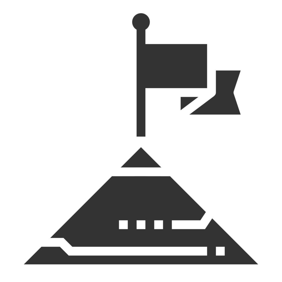 símbolo de negócios de vetor de ícone de missão