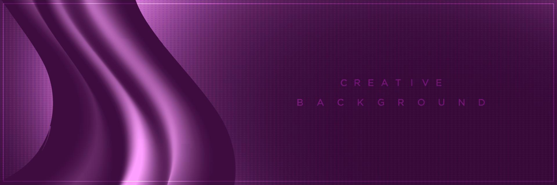 design de fundo de banner fluido roxo abstrato moderno vetor