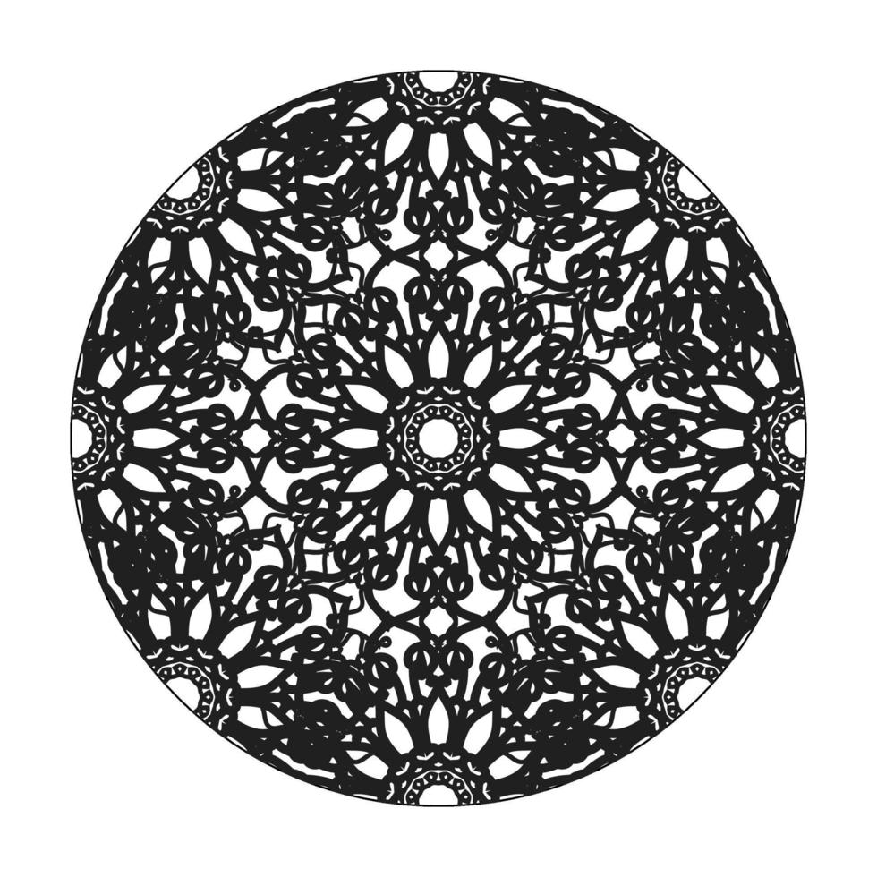 mandala desenhada à mão. decoração em ornamento de doodle oriental étnica. vetor