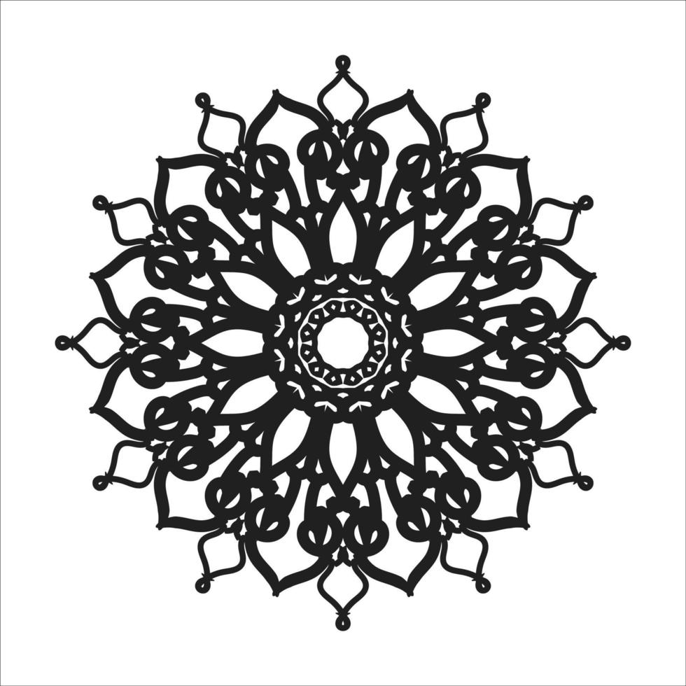 mandala desenhada à mão. decoração em ornamento de doodle oriental étnica. vetor