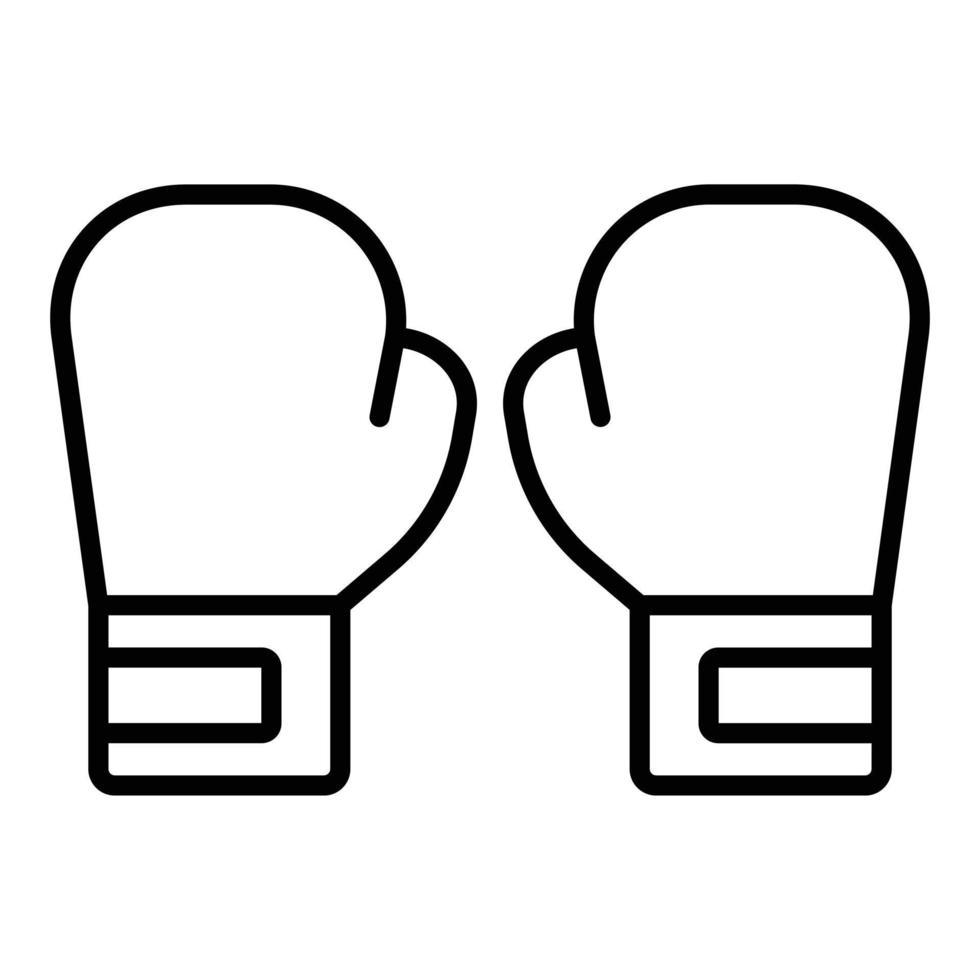 estilo de ícone de luvas de boxe vetor