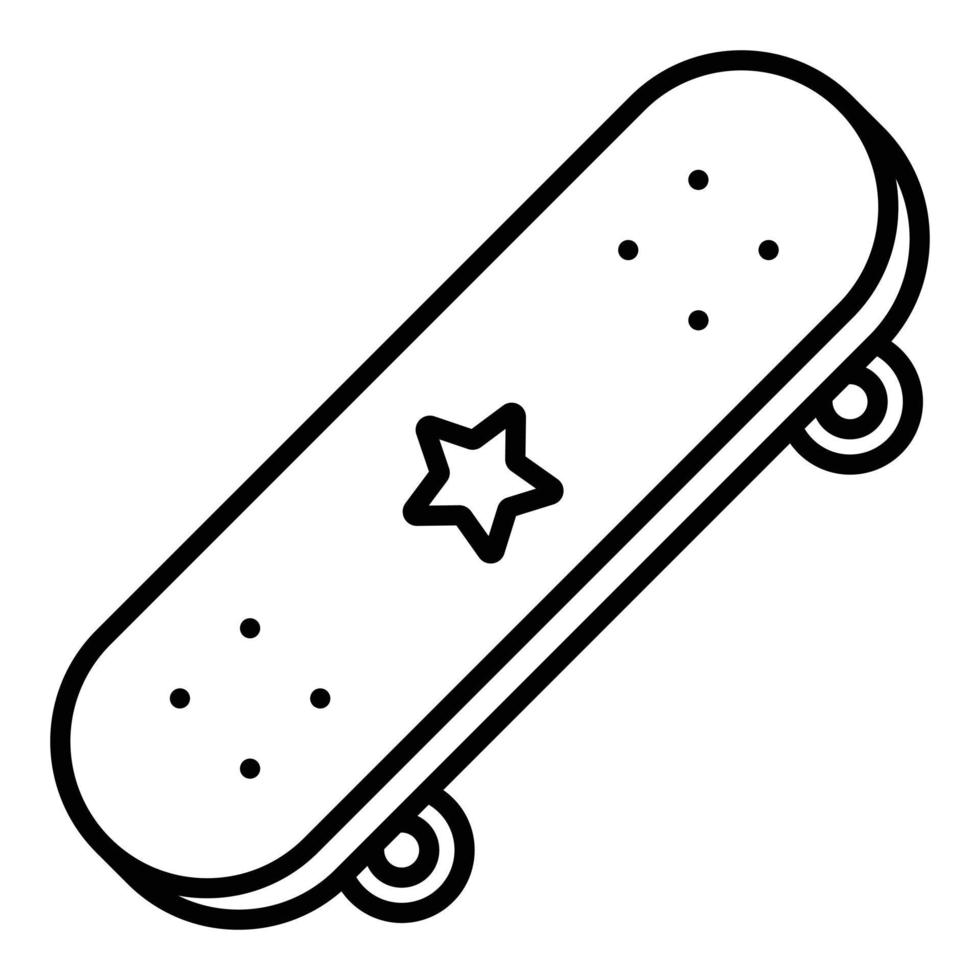 estilo de ícone de skate vetor