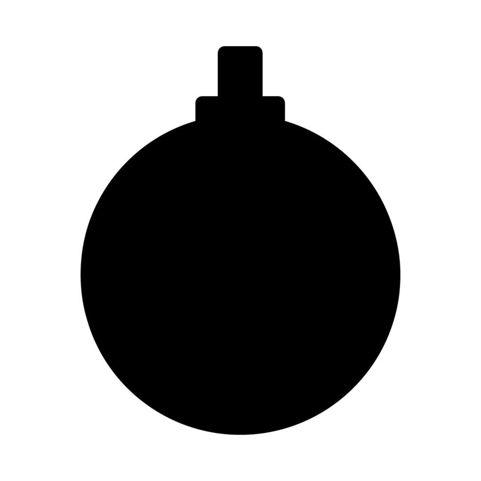 bola de natal ilustrada em um fundo branco vetor