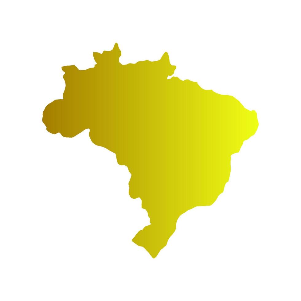 mapa do brasil ilustrado em fundo branco vetor