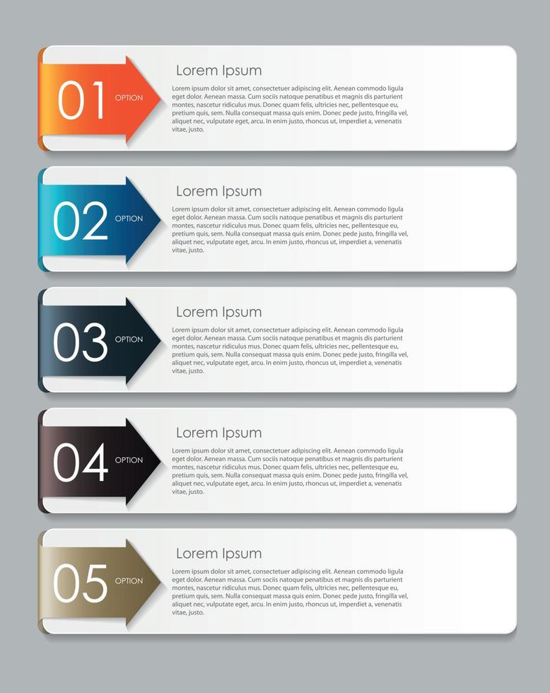 elementos de design de infográfico para sua ilustração vetorial de negócios. vetor