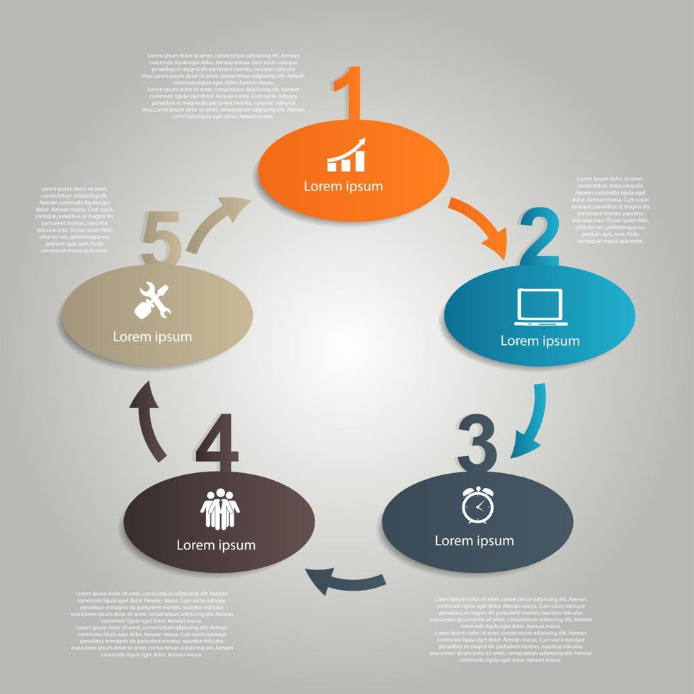 ilustração vetorial de elementos de design de infográficos vetor