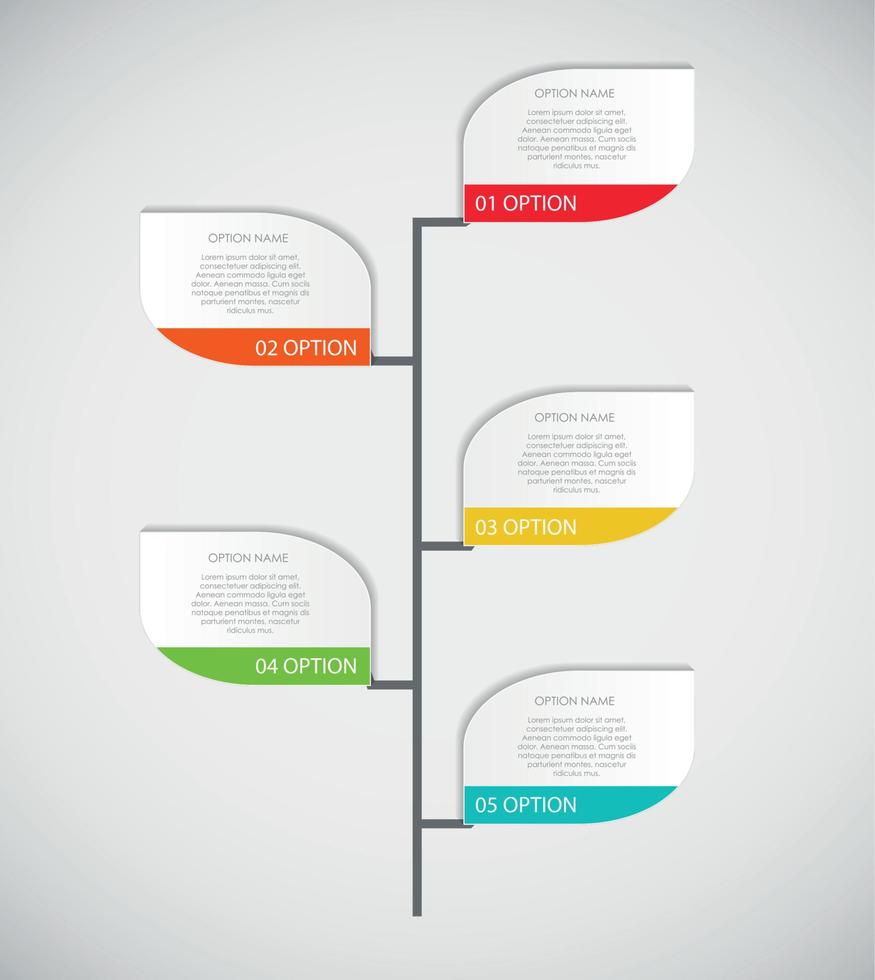 elementos de design de infográfico para sua ilustração vetorial de negócios. vetor