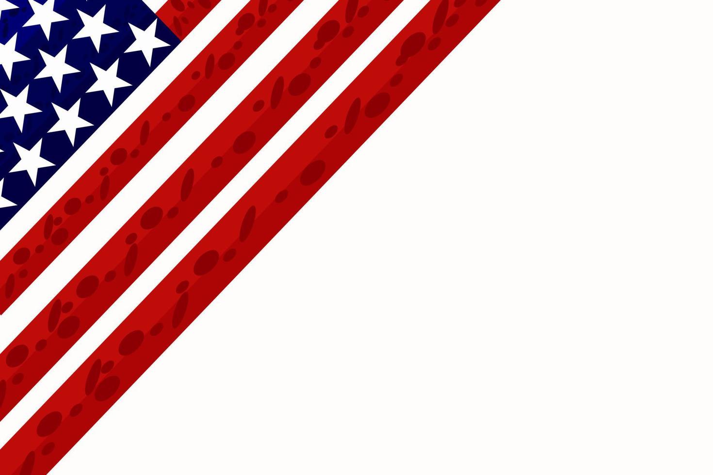 imagem vetorial da bandeira americana vetor