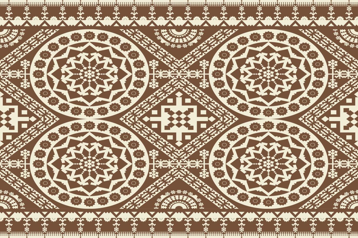 design de fundo tradicional padrão étnico oriental sem costura para tapete, papel de parede, vestuário, envoltório, batik, pano, vetor de padrão de bordado.