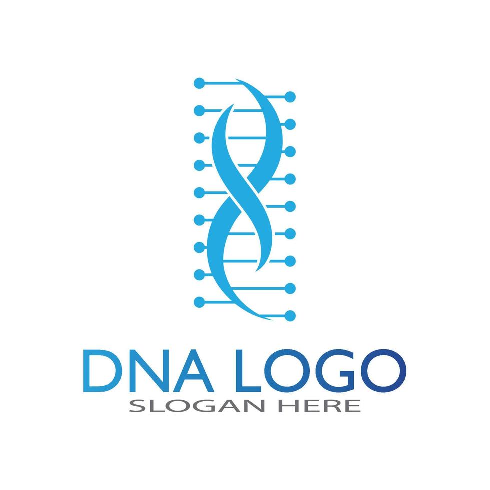 modelo de design de logotipo de vetor de DNA logotipo médico moderno símbolo de ícone de ciência de laboratório Vetor de sinal de farmacologia colorido