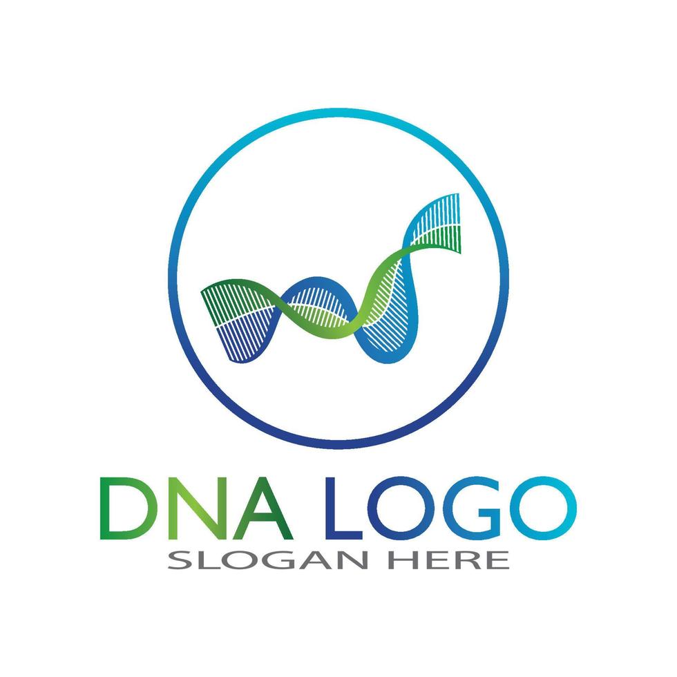 modelo de design de logotipo de vetor de DNA logotipo médico moderno símbolo de ícone de ciência de laboratório Vetor de sinal de farmacologia colorido