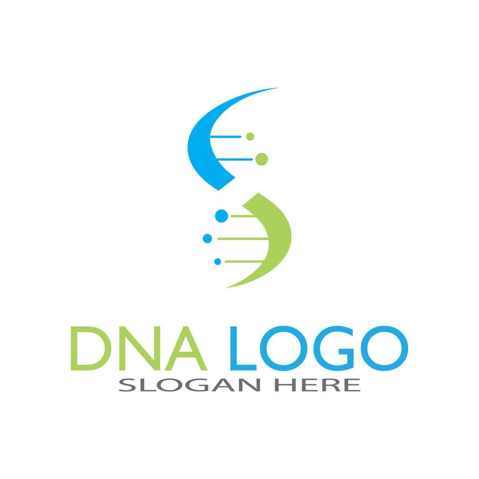 modelo de design de logotipo de vetor de DNA logotipo médico moderno símbolo de ícone de ciência de laboratório Vetor de sinal de farmacologia colorido