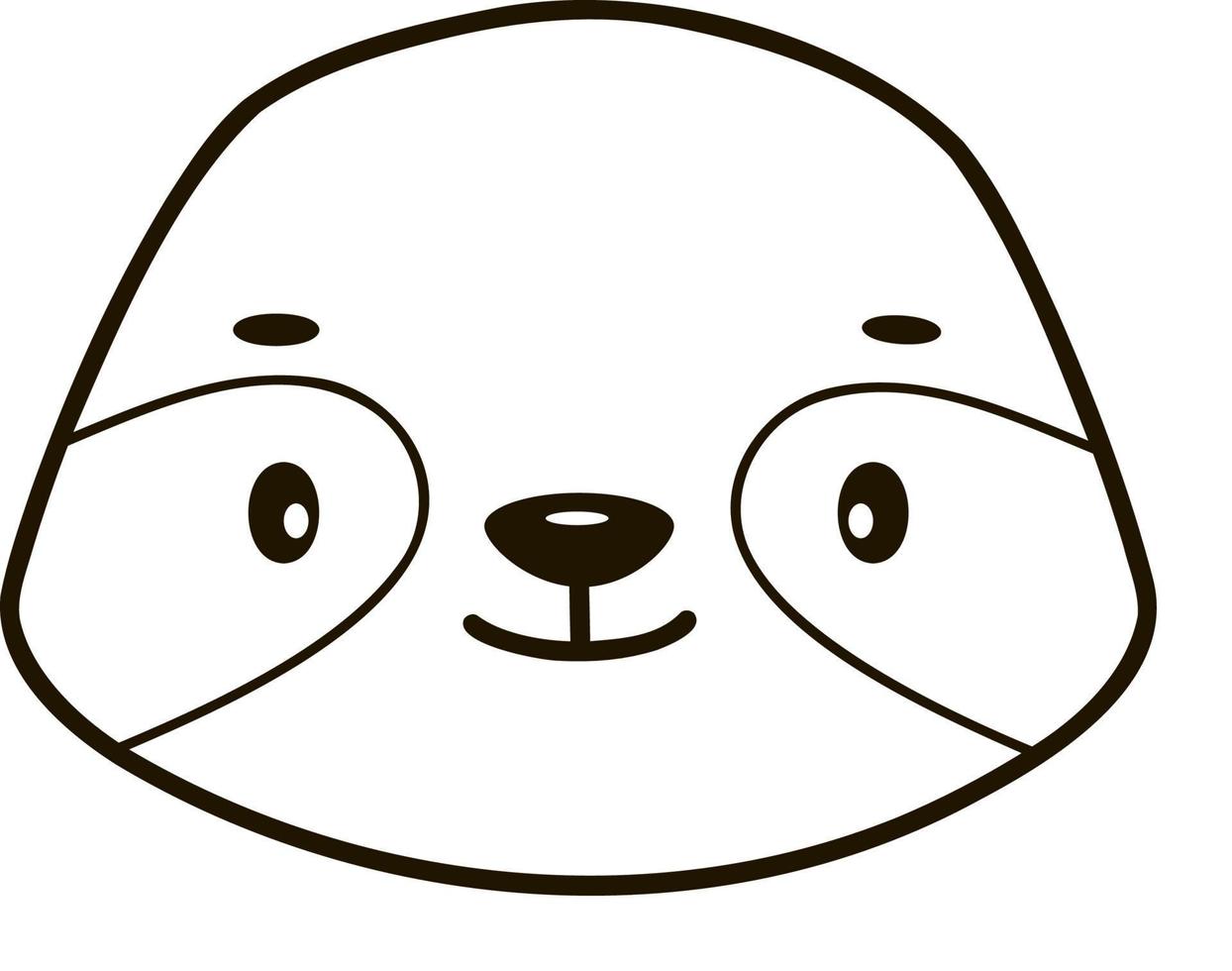 Página para colorir de panda para ilustração de esboço de vetor de crianças