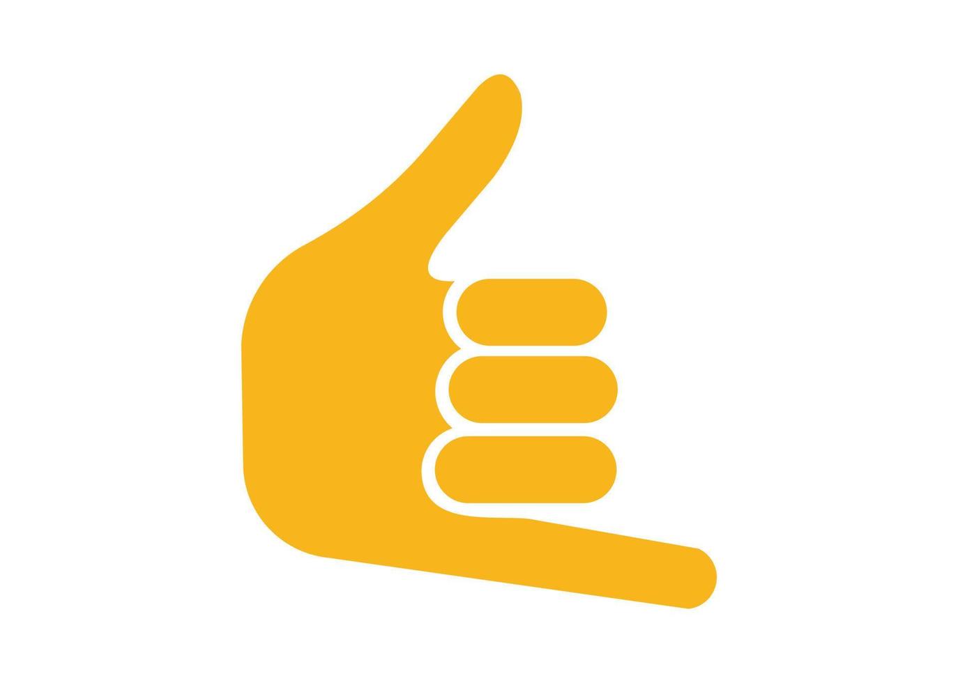 ícone de gesto de mão ou design de símbolo vetor