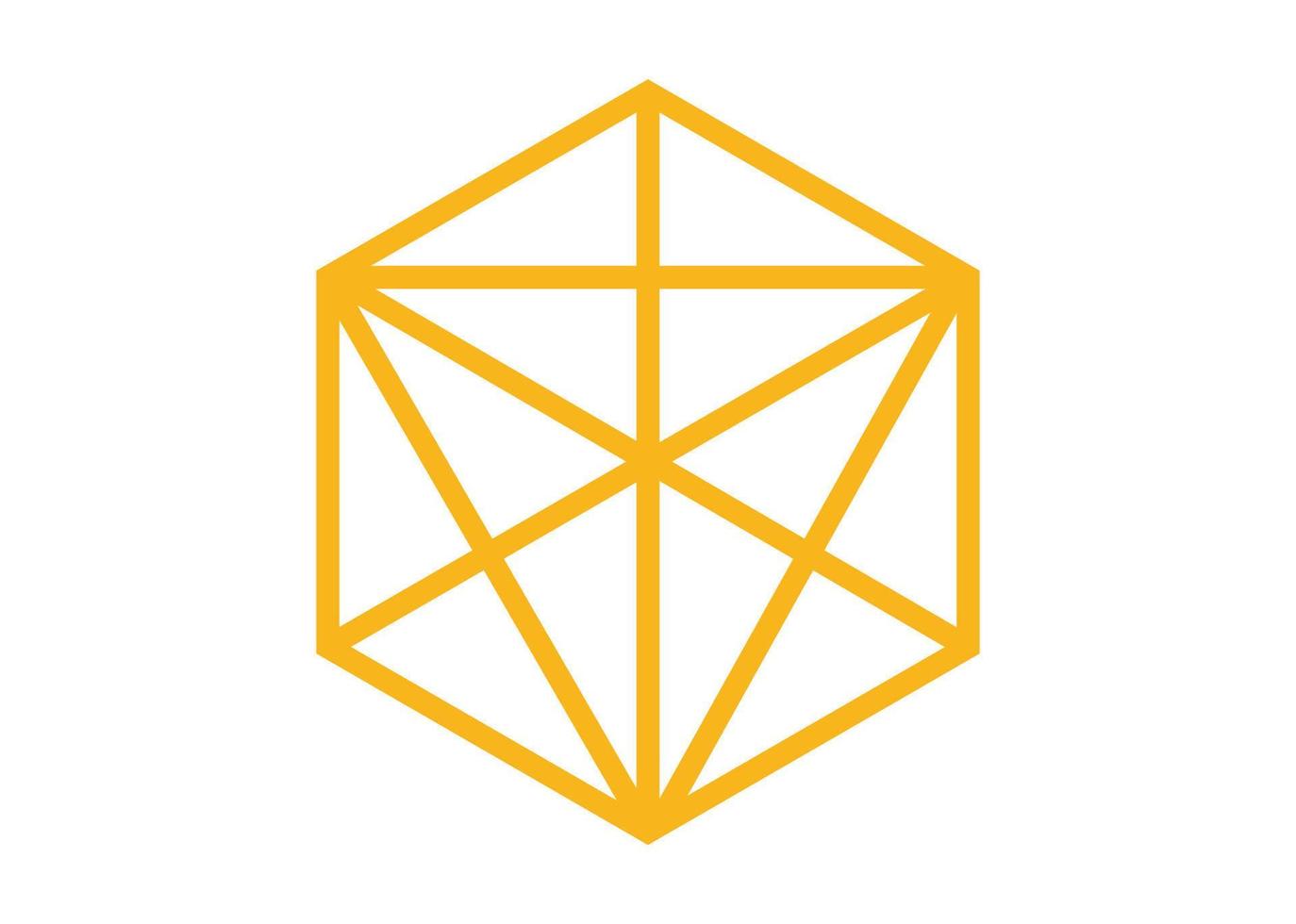 ícone de forma geométrica ou design de símbolo vetor