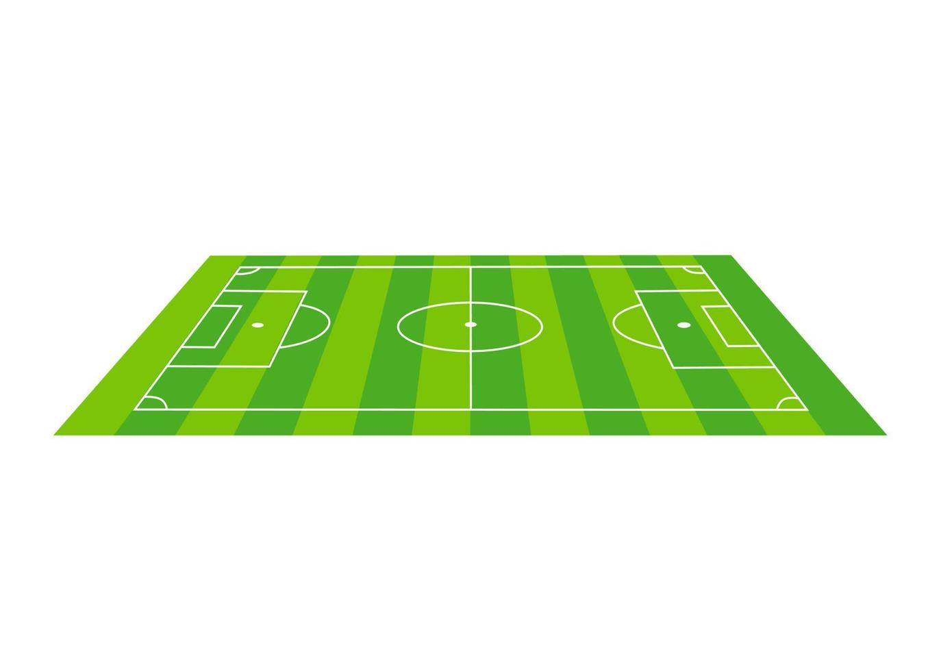 design de ilustração de forma de campo de futebol vetor