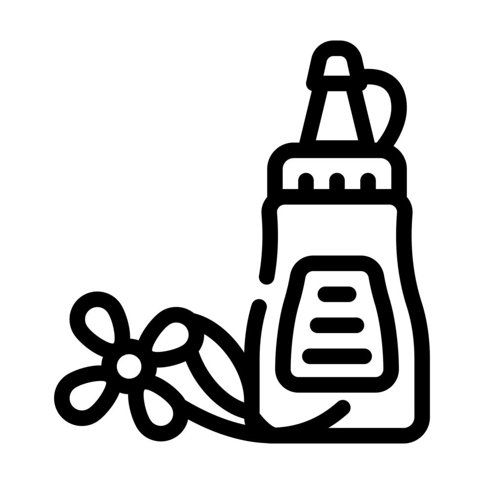 ilustração em vetor ícone de linha de tempero de mostarda