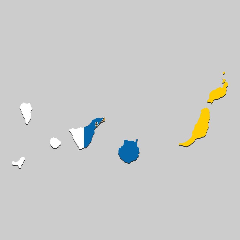 mapa com bandeira vetor
