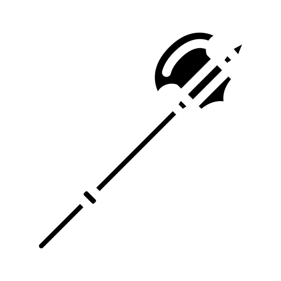ilustração vetorial de ícone de glifo de arma de machado vetor