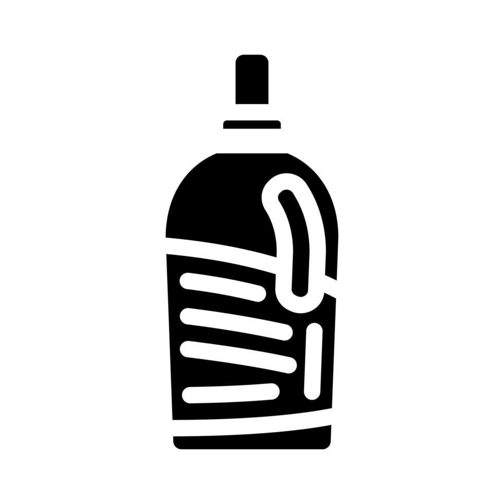 ilustração vetorial de ícone de glifo em pó de detergente enzimático vetor