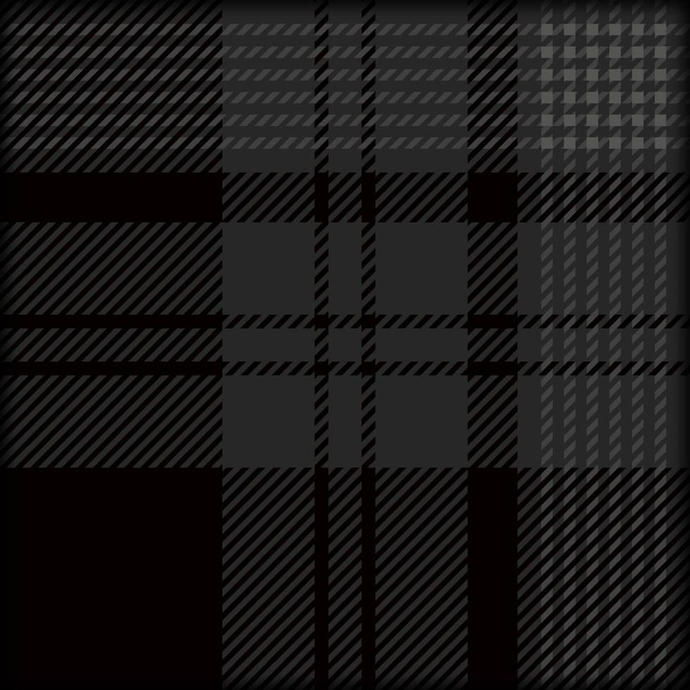 design gráfico de padrão xadrez com cor cinza e preto. textura para saia, roupas, vestidos e outros têxteis. gráfico vetorial vetor