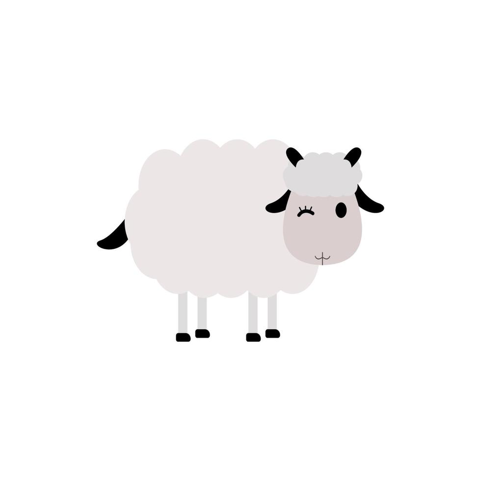 design de ilustração de elementos vetoriais de ovelhas vetor