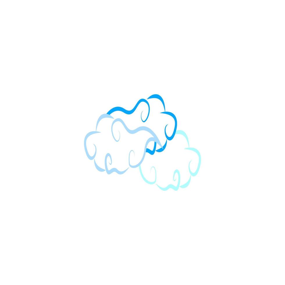 design de ilustração de ícone de vetor de nuvem