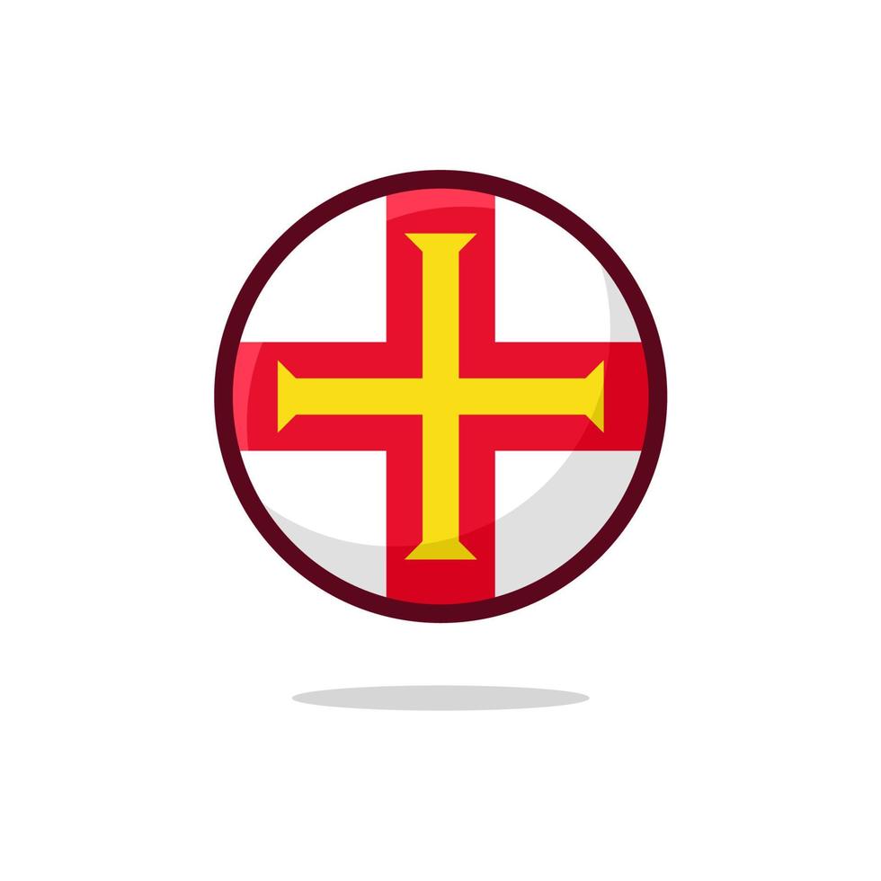 ícone de bandeira de guernsey vetor