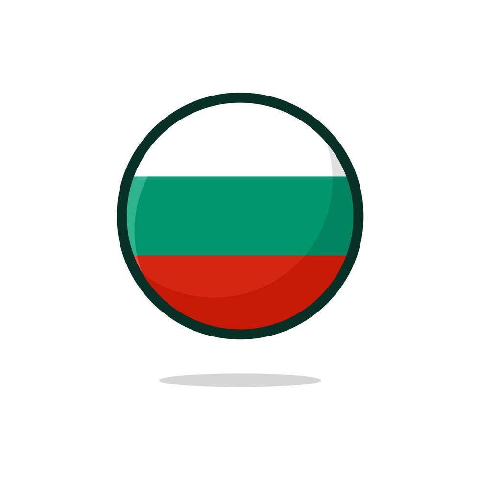 ícone da bandeira da bulgária vetor