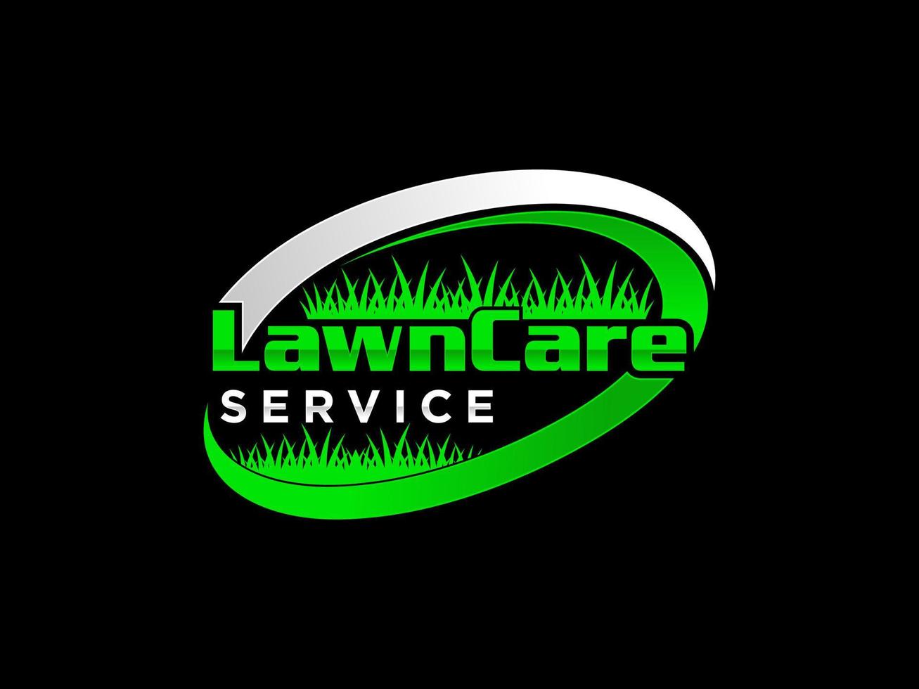 logotipo de paisagem para negócios, organização ou site de gramado ou jardinagem vetor