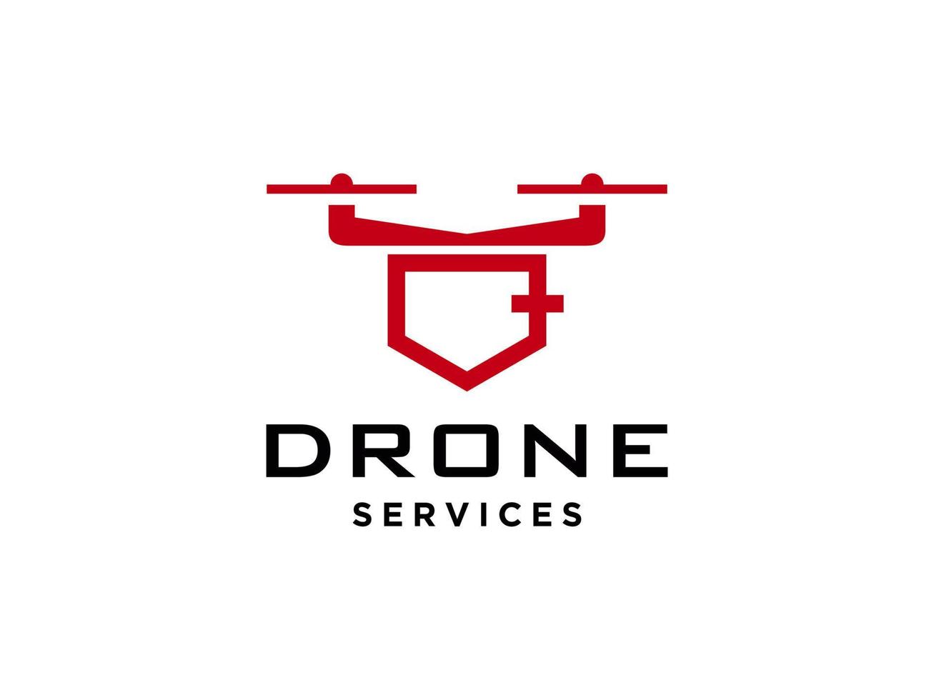 letra q ícone de vetor de modelo de logotipo drone. vetor de drone de fotografia. ícone de vetor de quadricóptero