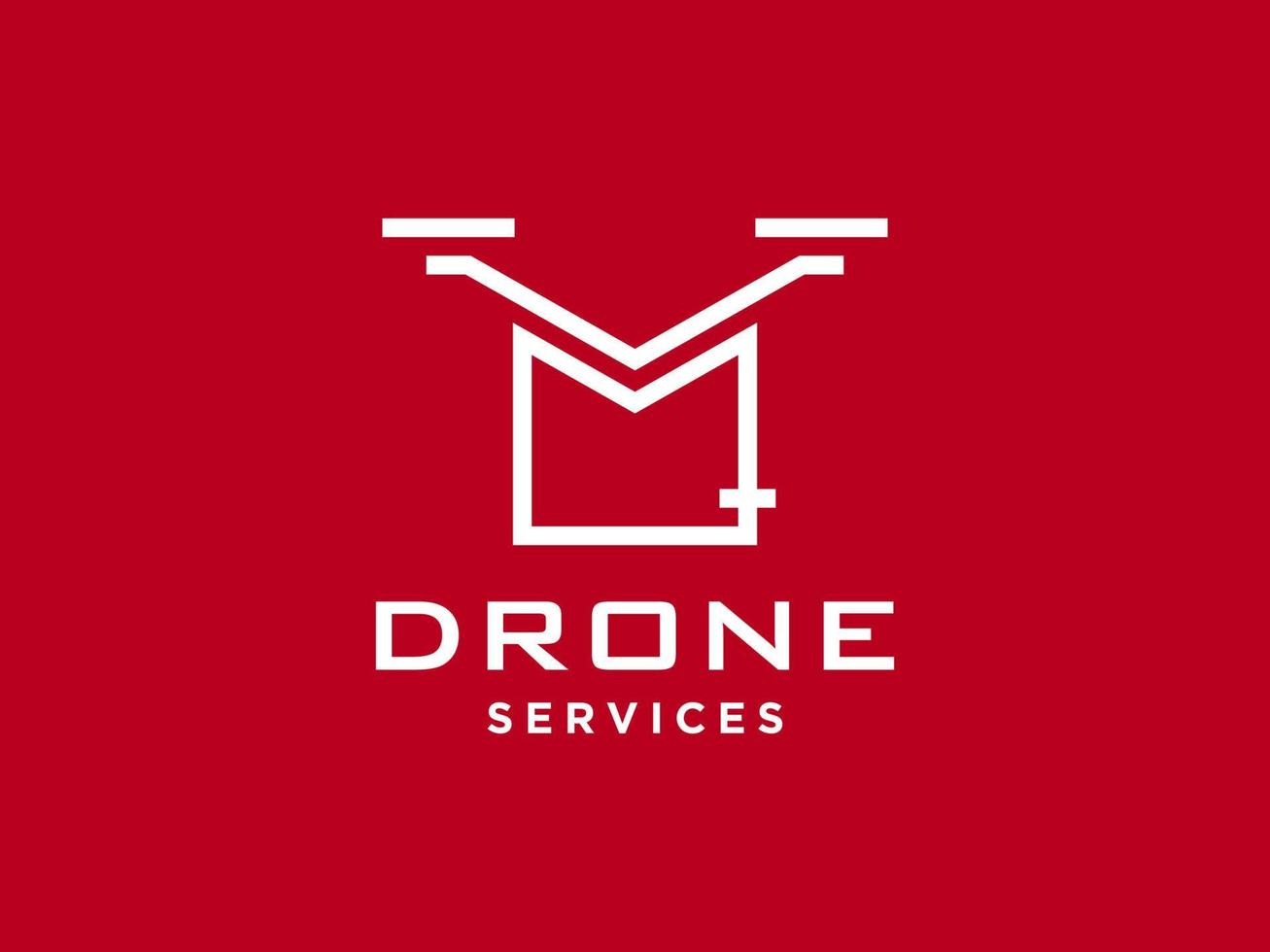 letra q ícone de vetor de modelo de logotipo drone. vetor de drone de fotografia. ícone de vetor de quadricóptero