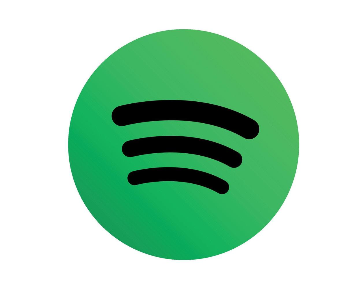 spotify ícone de mídia social símbolo design abstrato ilustração vetorial vetor