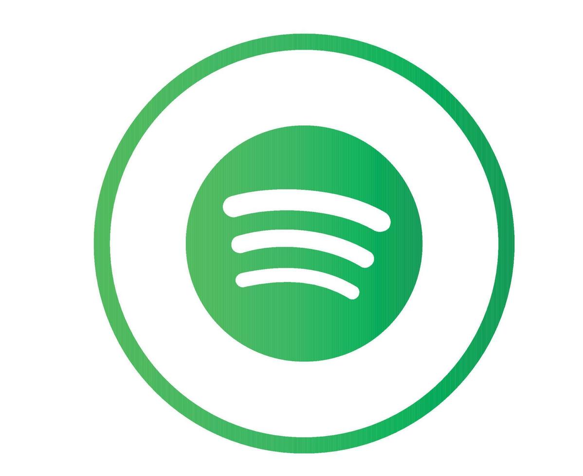 spotify ilustração em vetor design abstrato ícone de mídia social