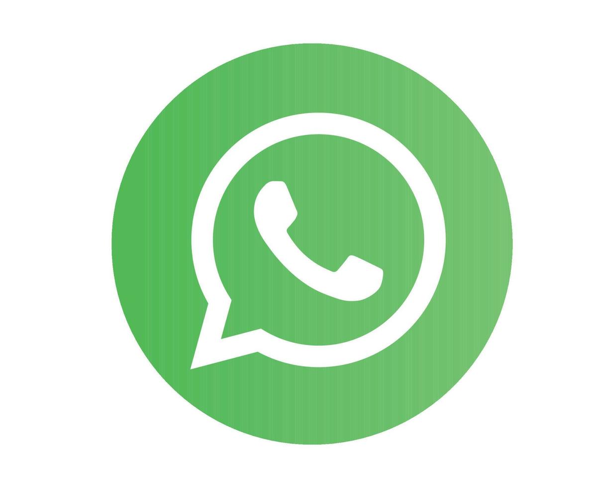 whatsapp ícone de mídia social símbolo design de logotipo ilustração vetorial vetor