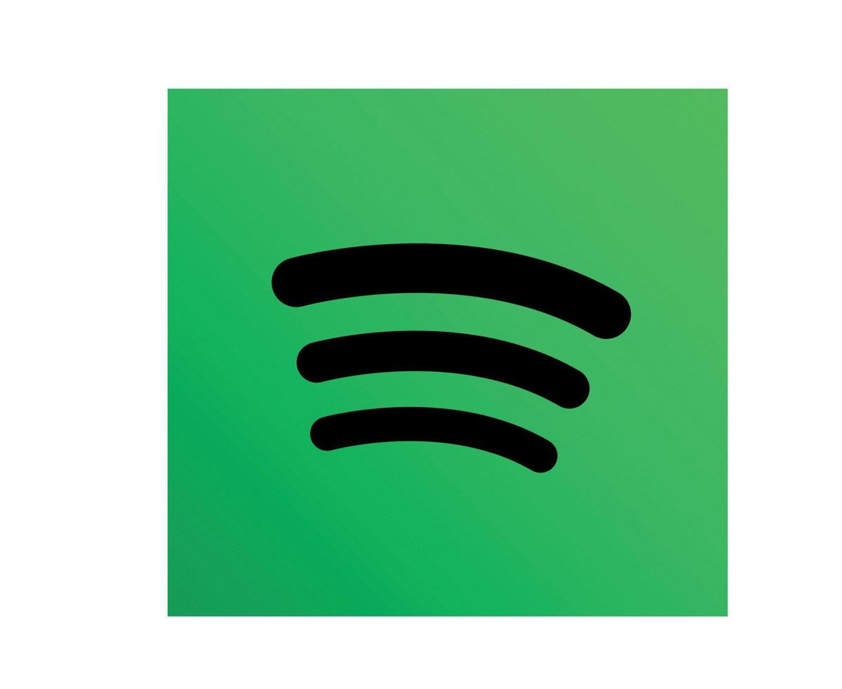 spotify ilustração em vetor design abstrato logotipo de mídia social